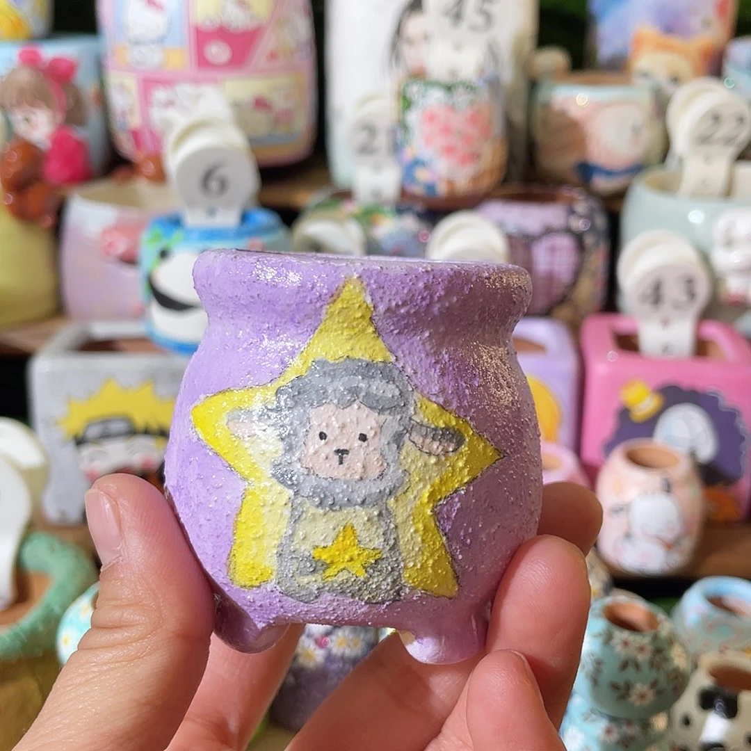 红陶手工……手绘小羊