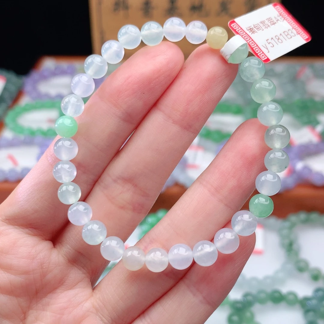 翡翠手链未镶嵌翡翠5.8mm