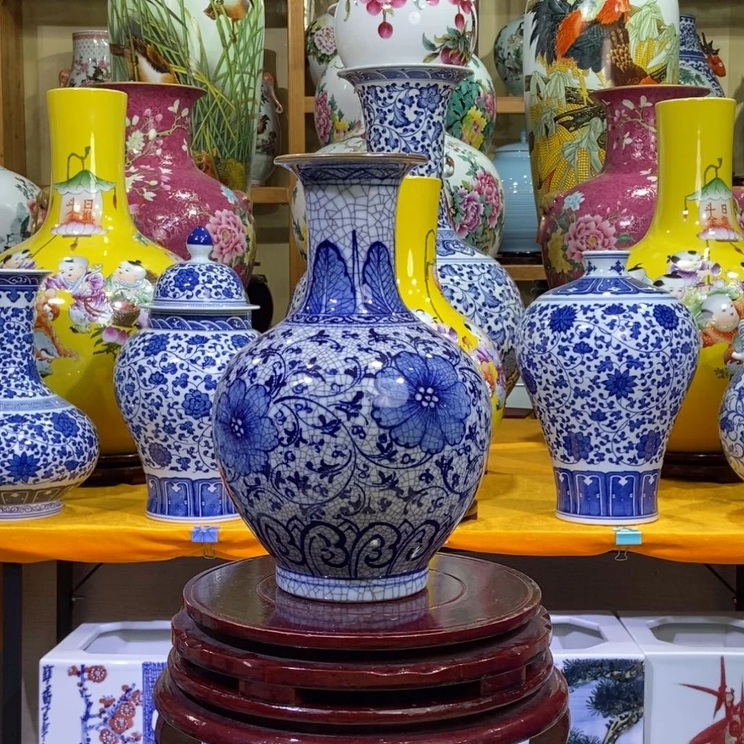 瓶景德镇陶瓷花瓶摆件