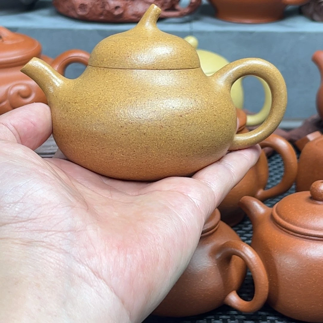 紫砂茶壶紫砂艺术茶具套装黄金段