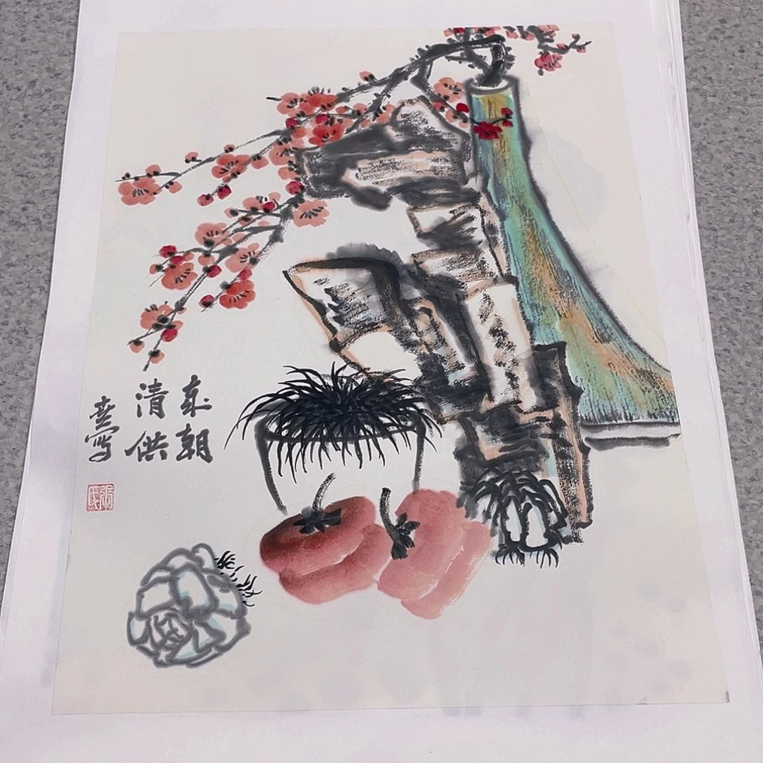 国画1.4平尺纯手绘国画作品