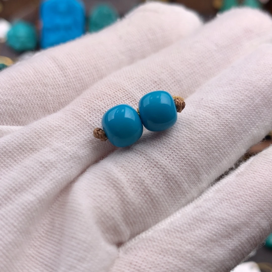 绿松石未镶嵌发饰8mm