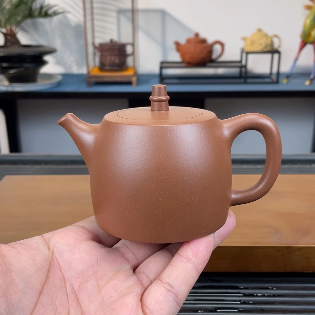 紫砂茶壶台西紫泥汉铎200cc