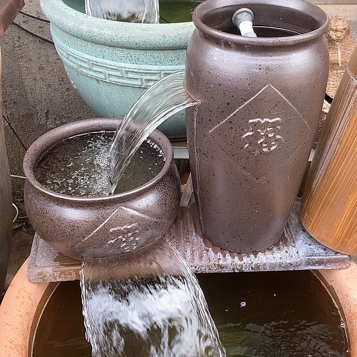 陶土水泵40w，弯头，两个流水罐