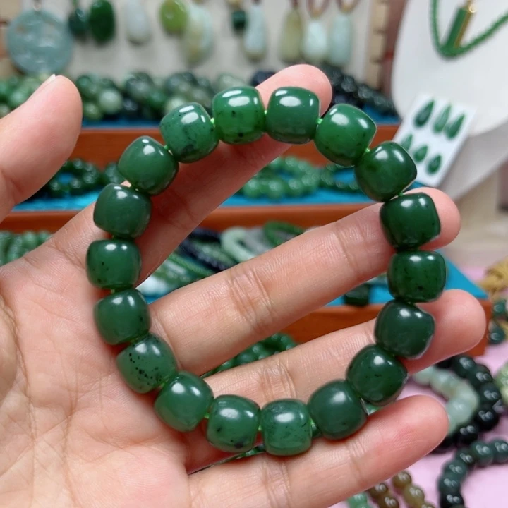 手链未镶嵌和田玉卡12碧玉-1