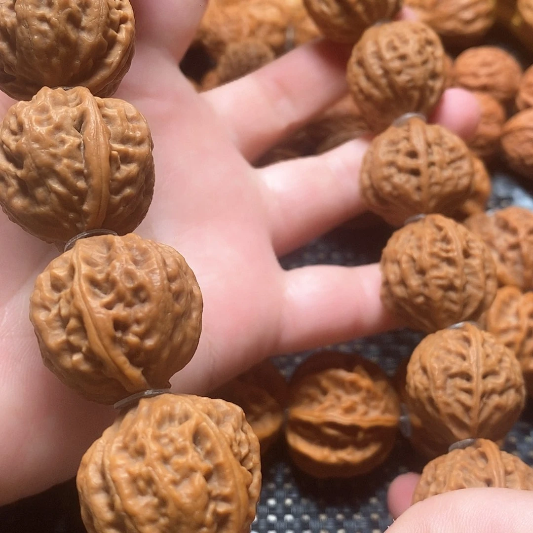 文玩核桃手串波***货粗筋手持
