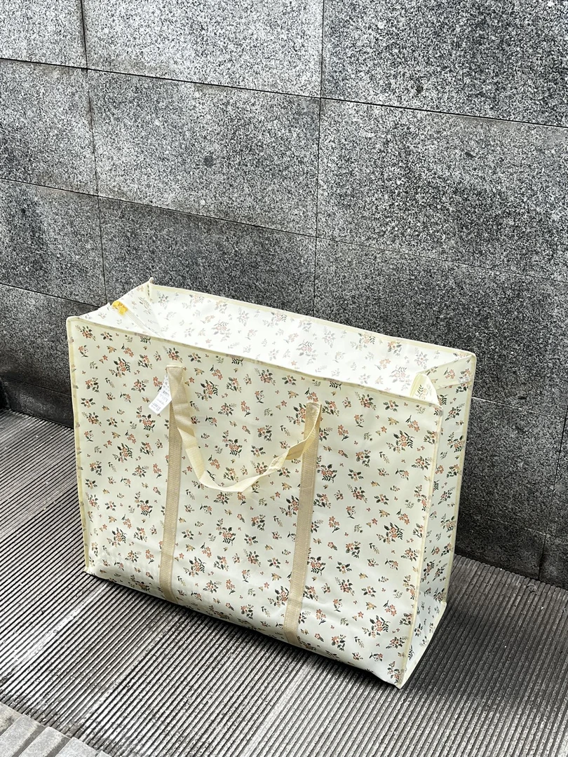 小碎花手提收纳袋~(80x65x30cm)2个