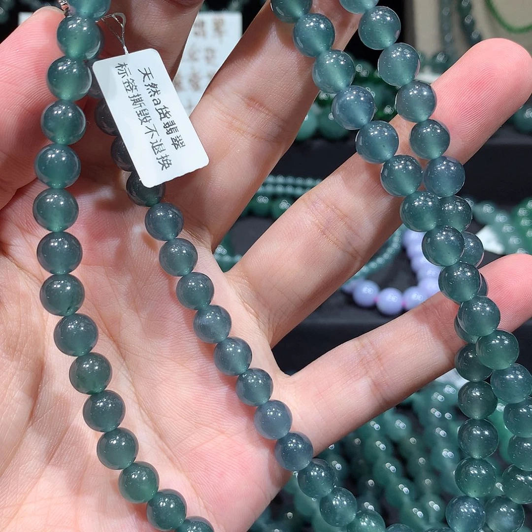 未镶嵌手链翡翠天然a货翡翠项链7.8
