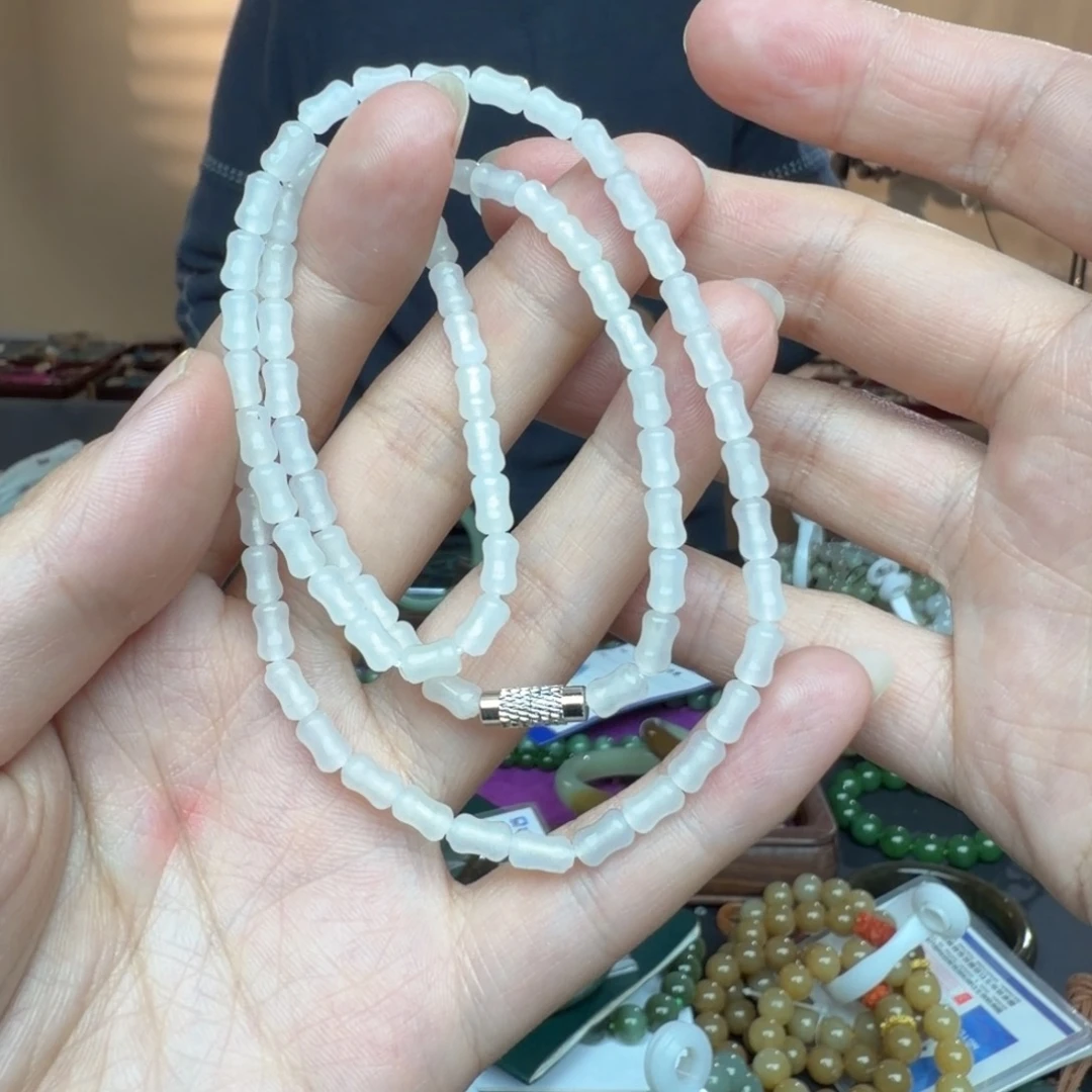 和田玉未镶嵌手链