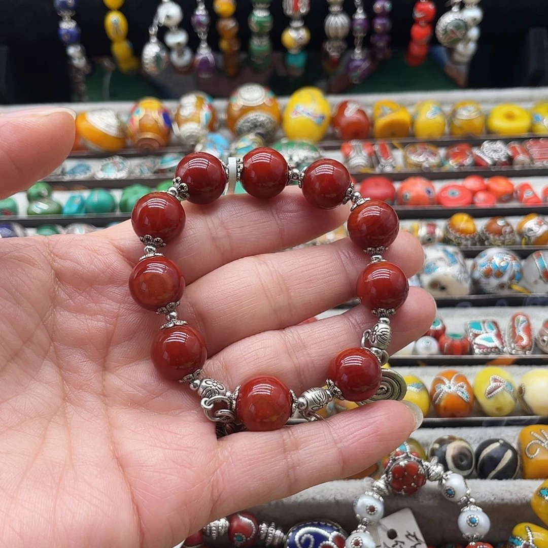 琉璃非金属不**袖手串尼泊尔刘鑫