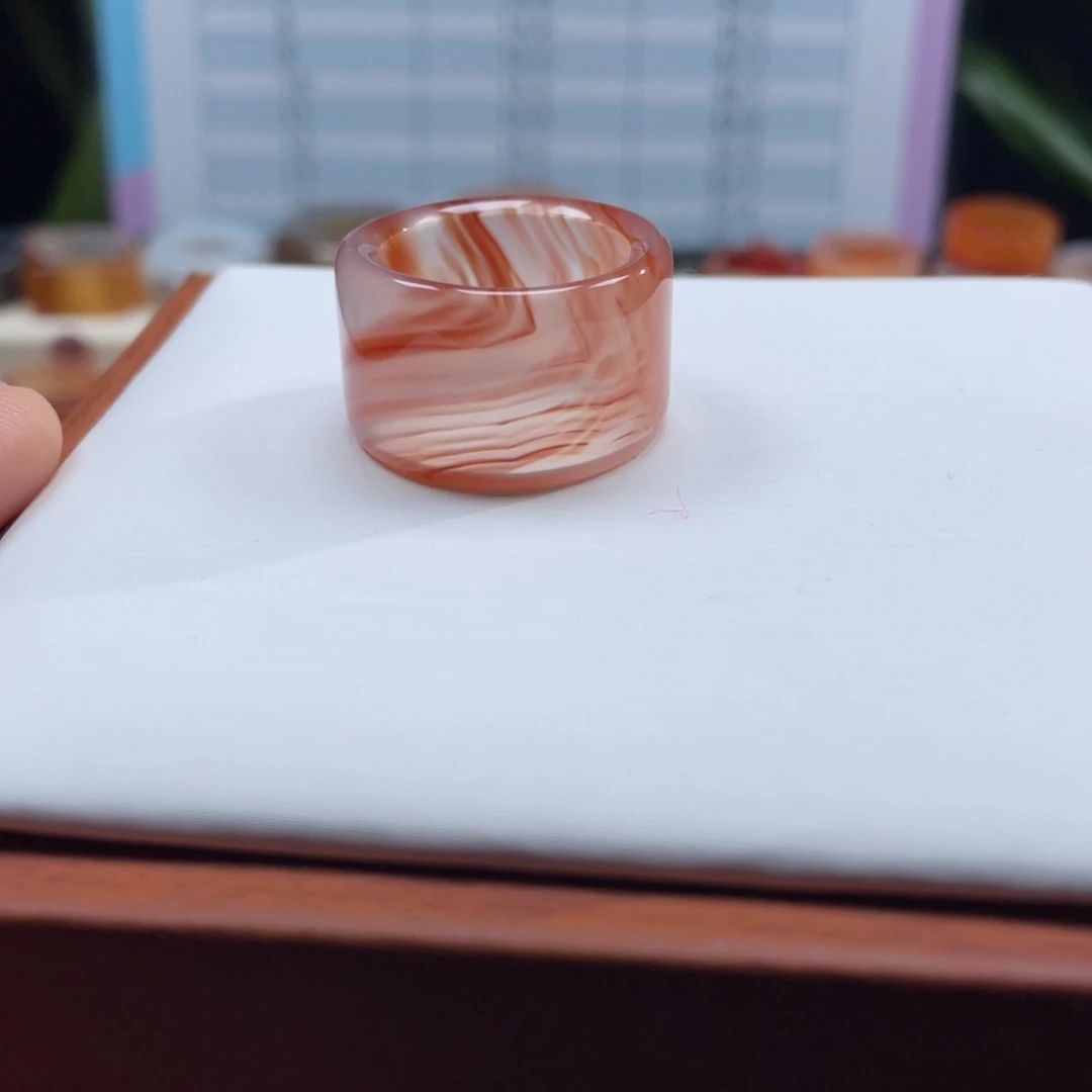 玛瑙/玉髓未镶嵌戒指Z18.7港19