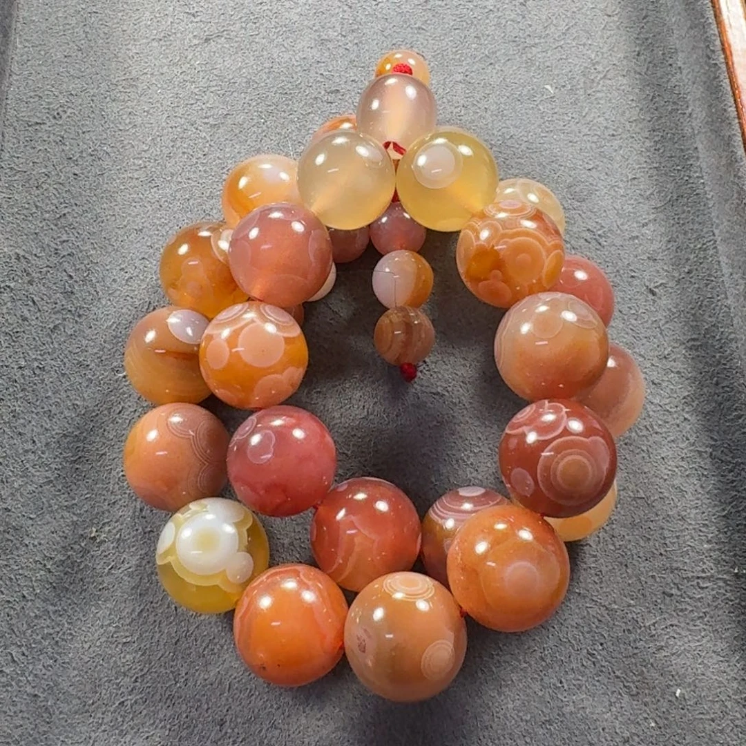 南红玛瑙未镶嵌蒲瓢特色手持尺寸13+