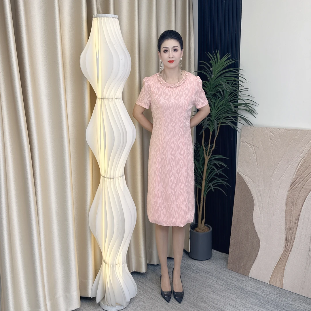 M990秋季新款连衣裙显瘦气质百搭优雅名媛时尚修身长袖设计师女士