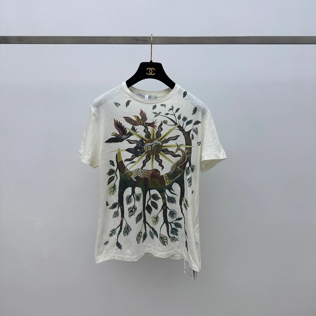 99新 DIOR/迪奥 印花T恤 L码 04182