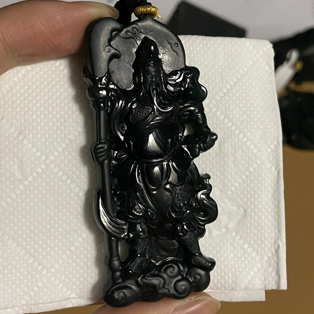 天然翡翠a货 关公n6