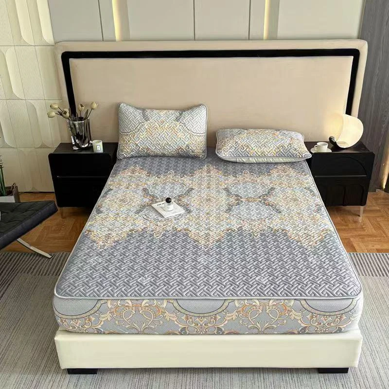 北欧风情乳胶凉席3件套