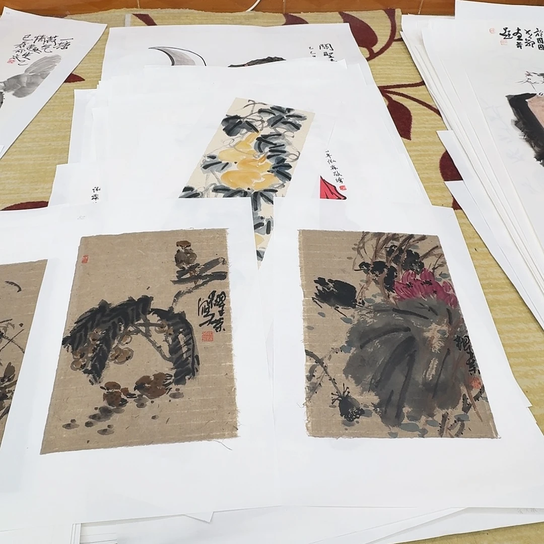 国画小尺幅手绘作品两张