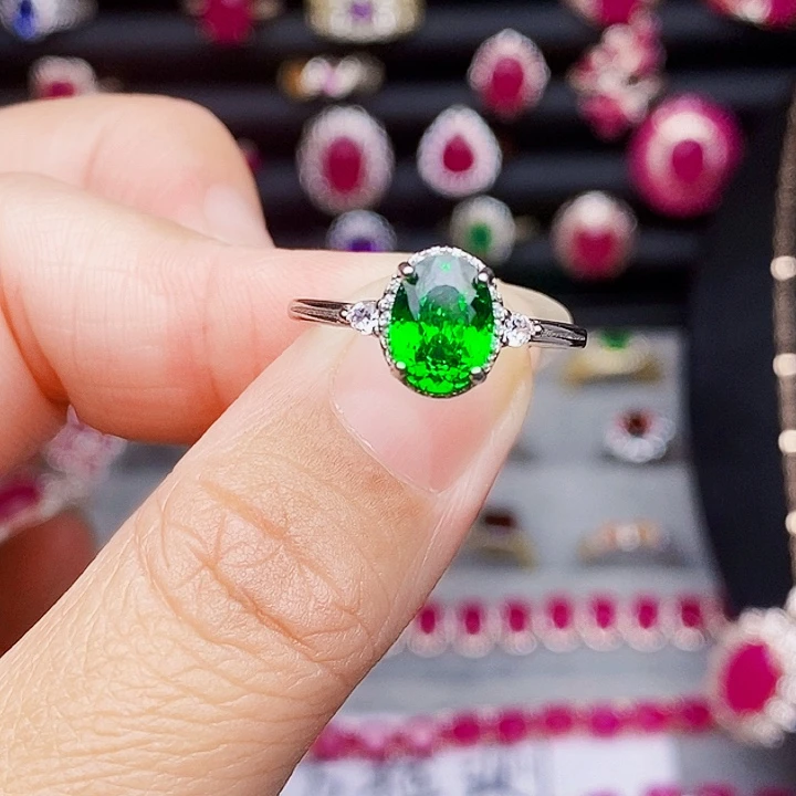 透辉石❤️银S925镶嵌