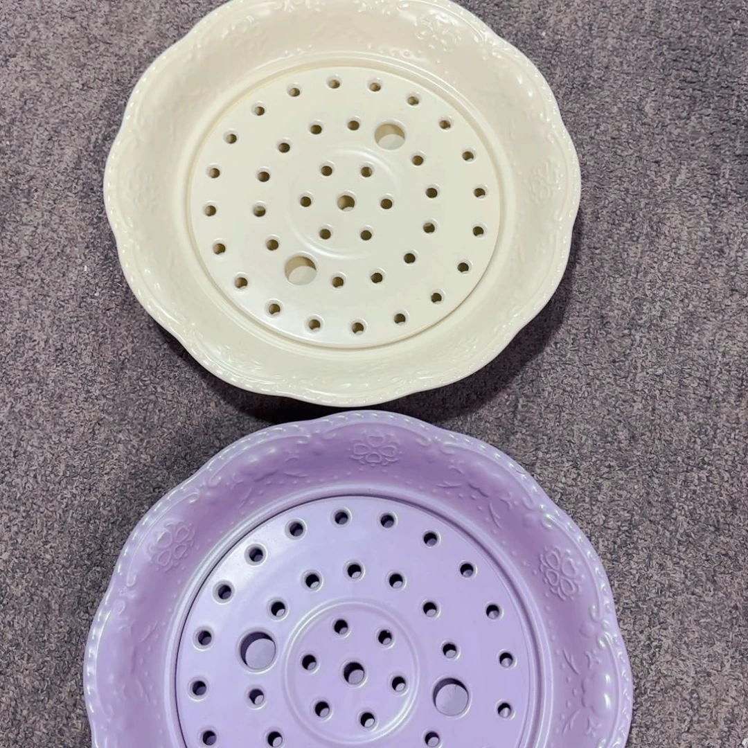 陶瓷马卡龙奶油色饺子盘一个十寸颜色备注
