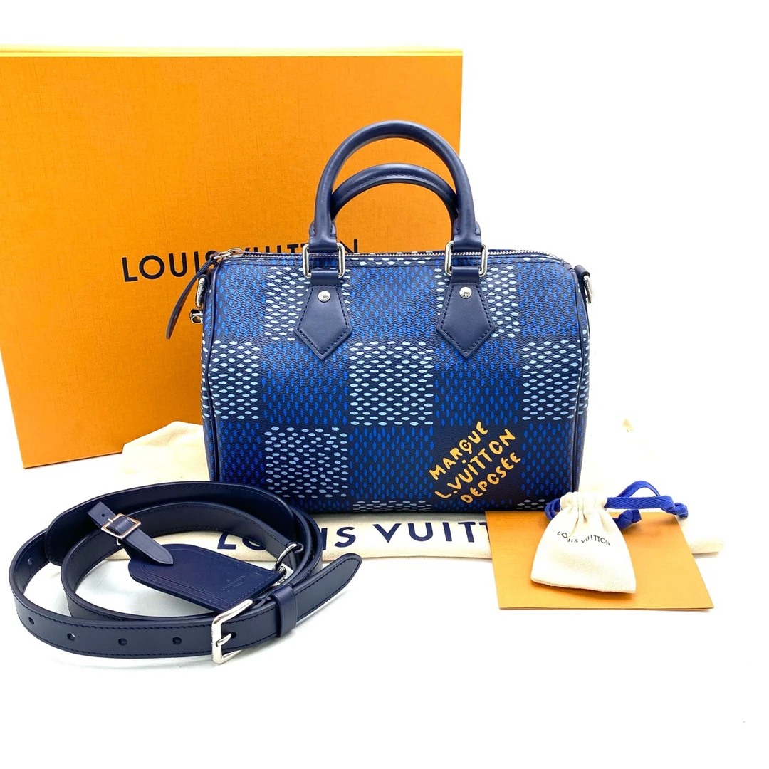99新 LouisVuitton/路易威登 限量款SPEEDY25手提斜挎包尺寸25/15