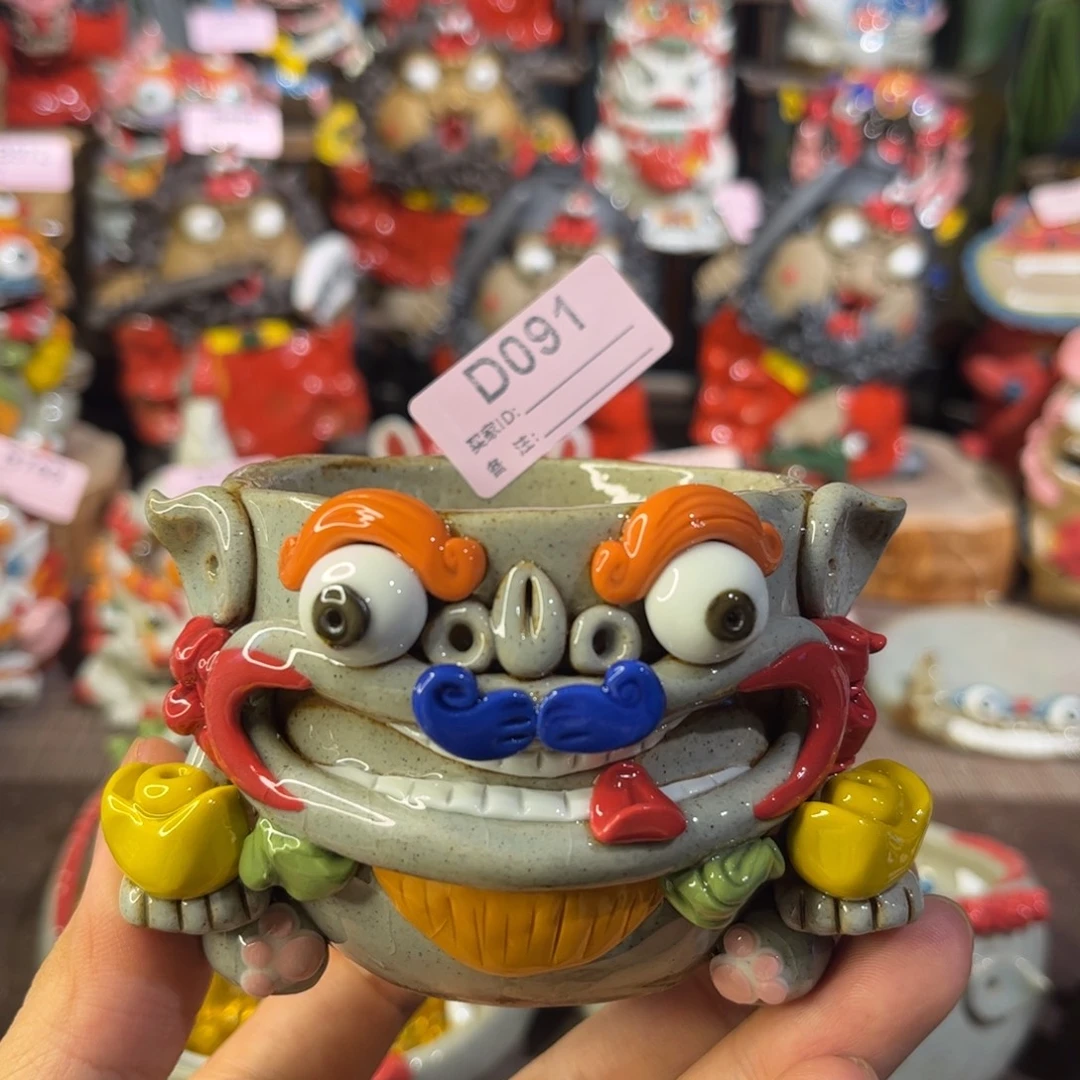 泥塑纯手工茶宠摆件