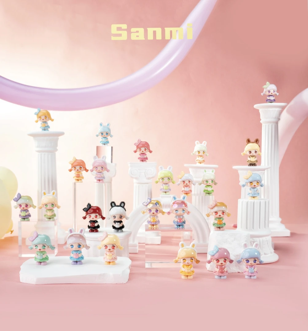 【代拆 默认微瑕】三咪兔萌粒盲盒