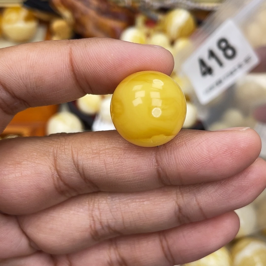 蜜蜡未镶嵌珠宝奇石沙眼19