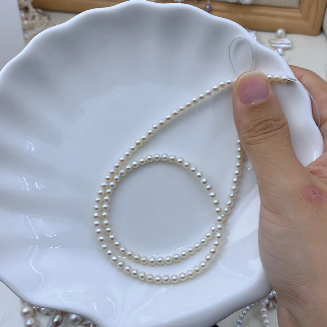 颈饰淡水珍珠合金