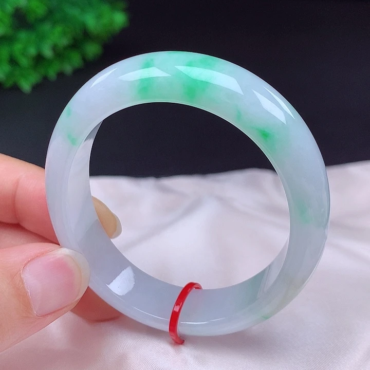 翡翠未镶嵌手镯52贵妃686006