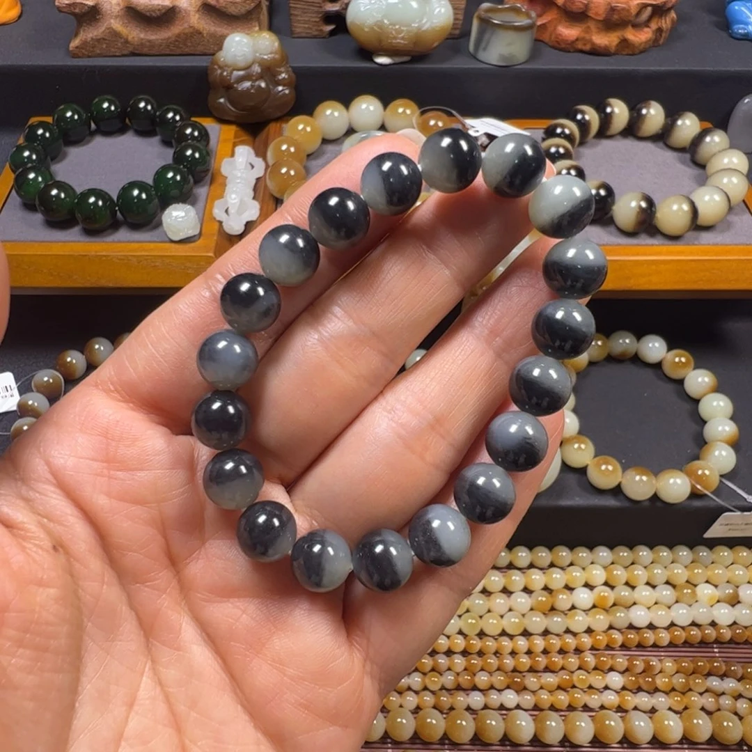 和田玉未镶嵌手链卡10