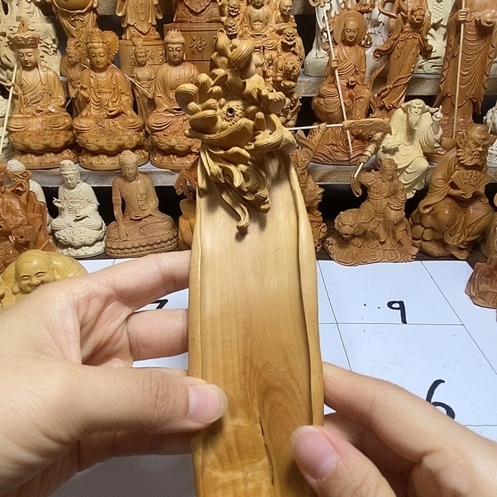 柏木（崖柏）菊花点香摆件 微瑕