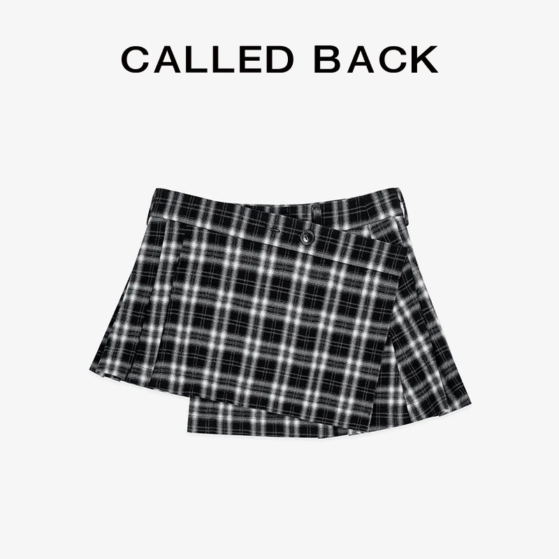 CALLED BACK休闲短裙时尚百搭蓝色半身裙1-14