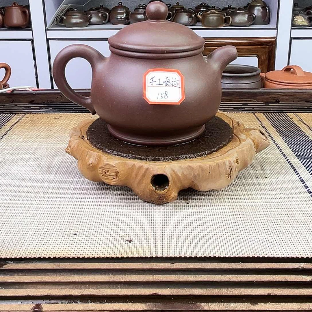 紫砂茶壶宜兴紫砂老紫泥350c c
