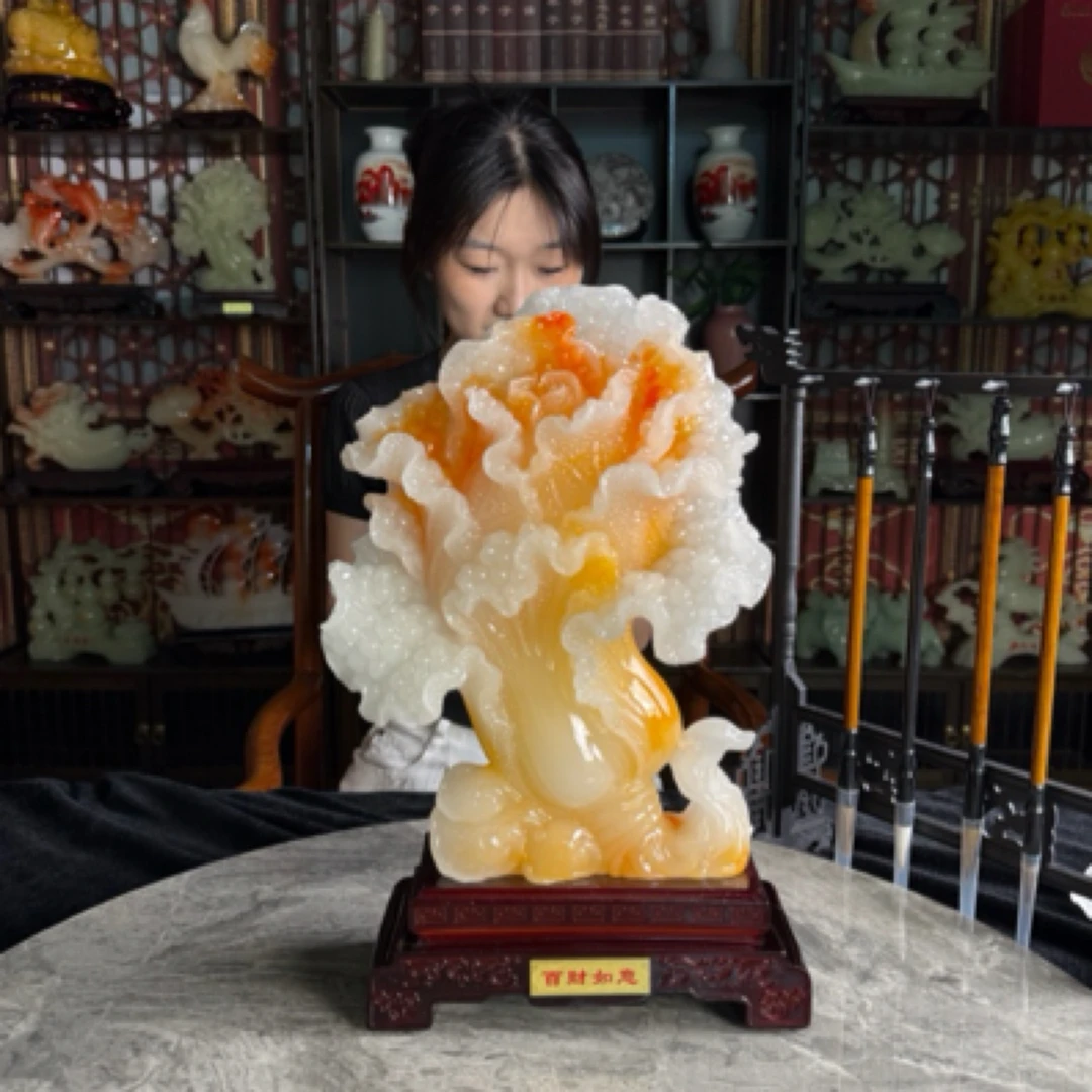 招财白菜摆件居家客厅玄关