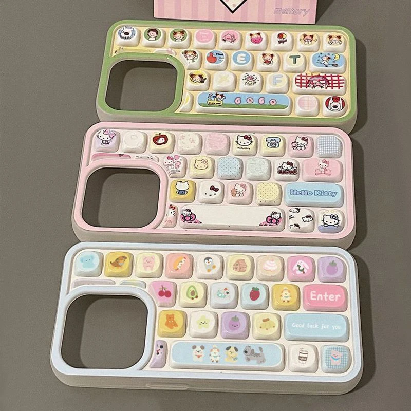 立体键盘插画适用苹果16promax手机壳iPhone13/14/15plus软12/11