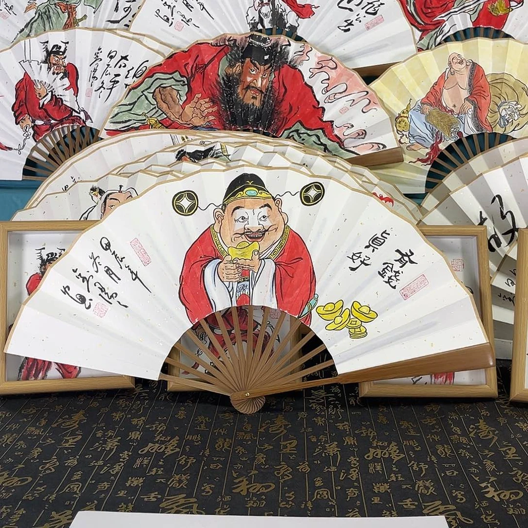 国画毅*手绘折扇一把