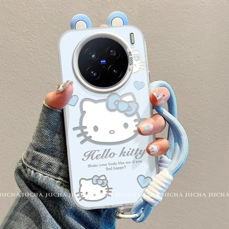 适用vivox200s手机壳全包防摔新款x200ultra的硅胶带挂绳女x100潮