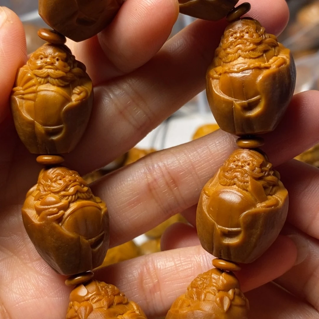 橄榄核手串/手链包衣钟馗