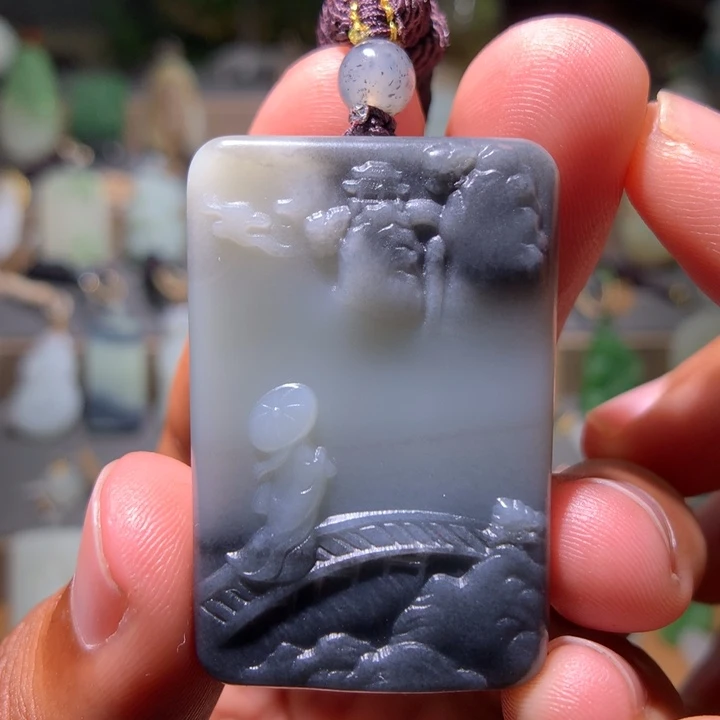 和田玉未镶嵌颈饰