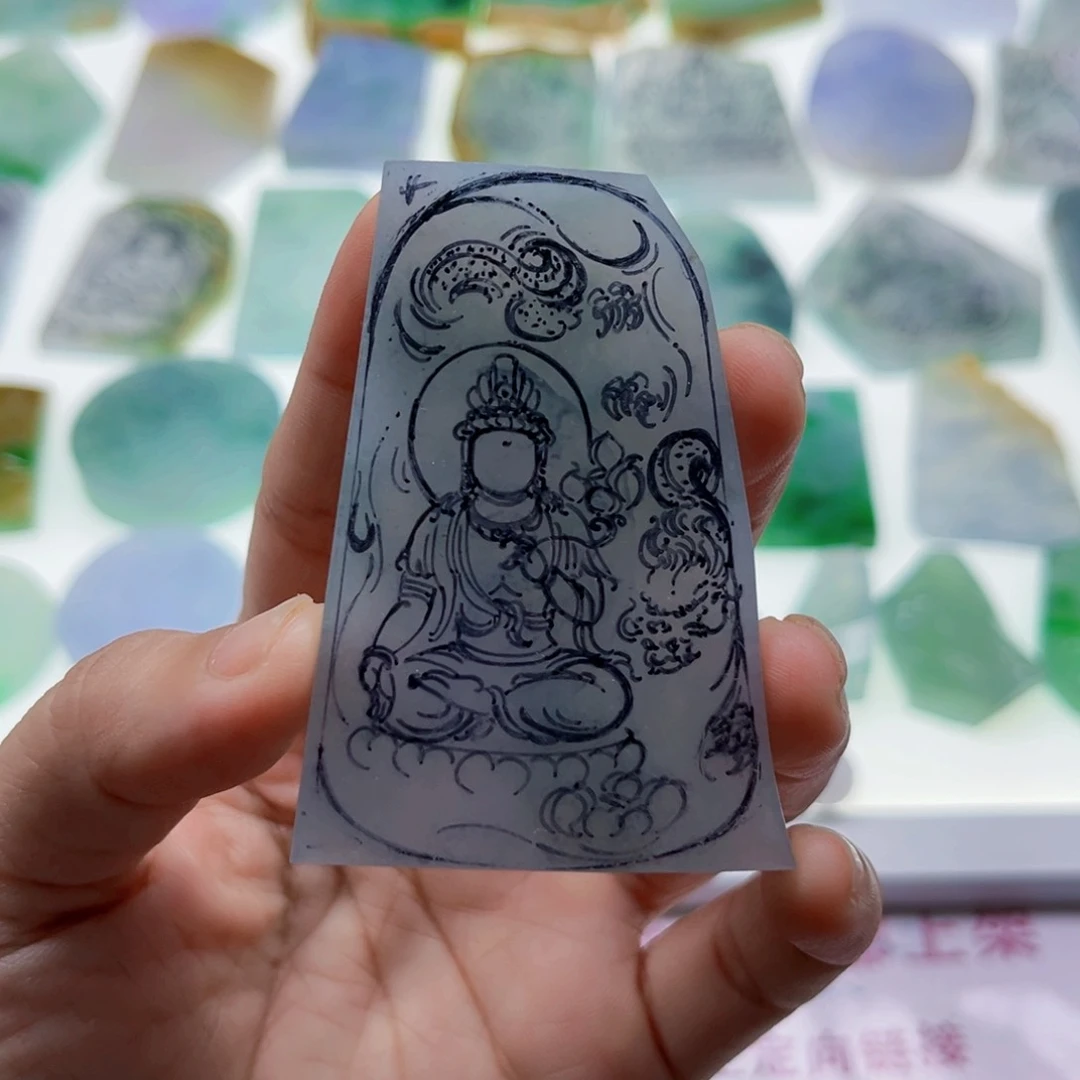 定制翡翠未镶嵌天然翡翠a货