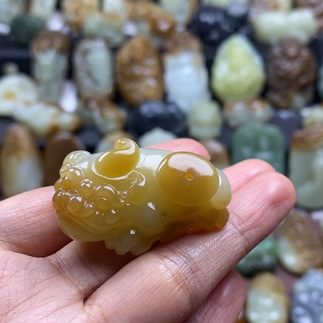 吊坠(不含链)未镶嵌和田玉（糖玉）以****心