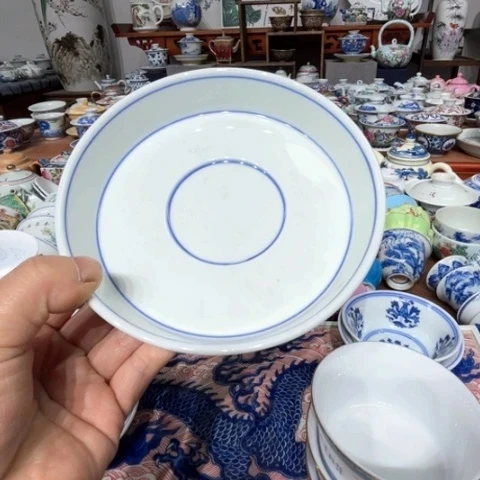 景德镇青花素画壶尘