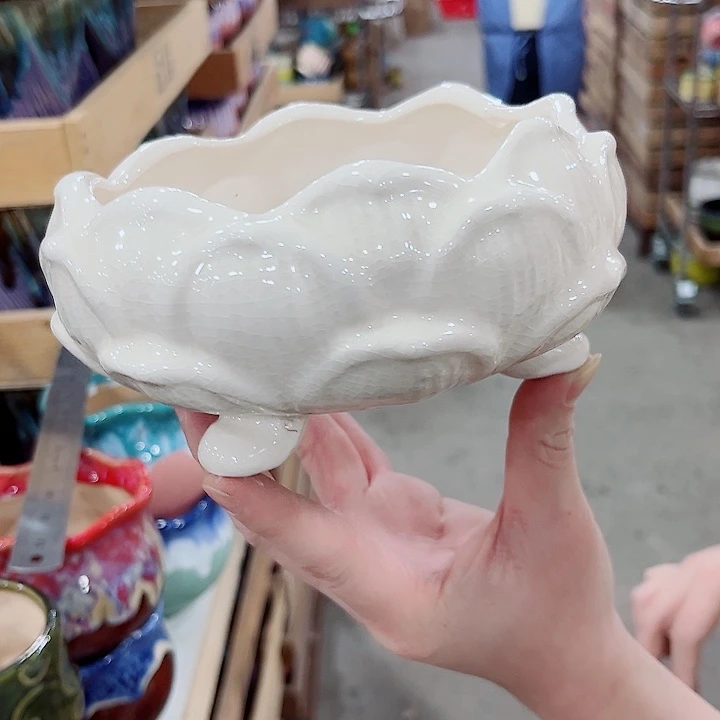 凑单10元陶瓷花盆发货！