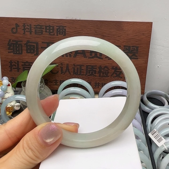 翡翠未镶嵌手镯61正圈