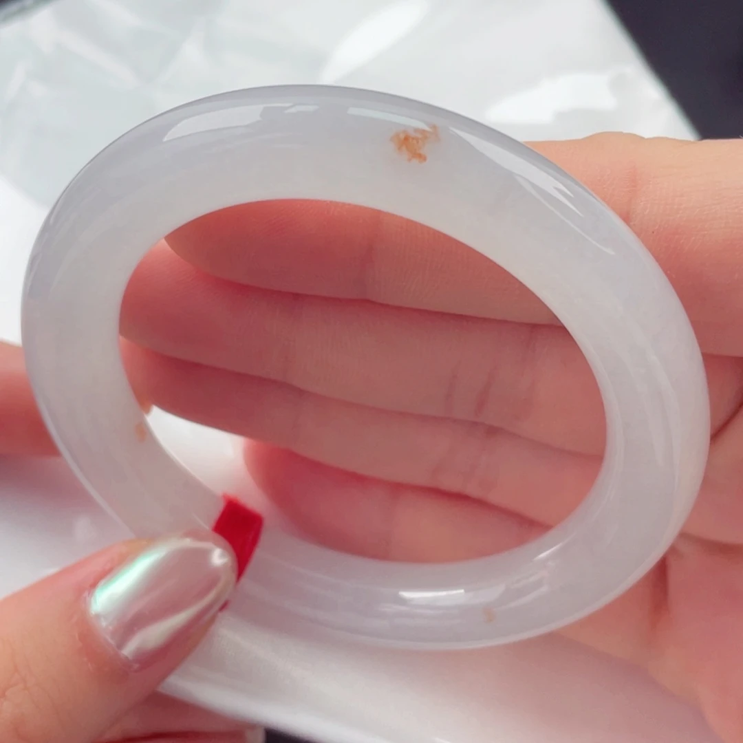 翡翠未镶嵌手镯54圆条