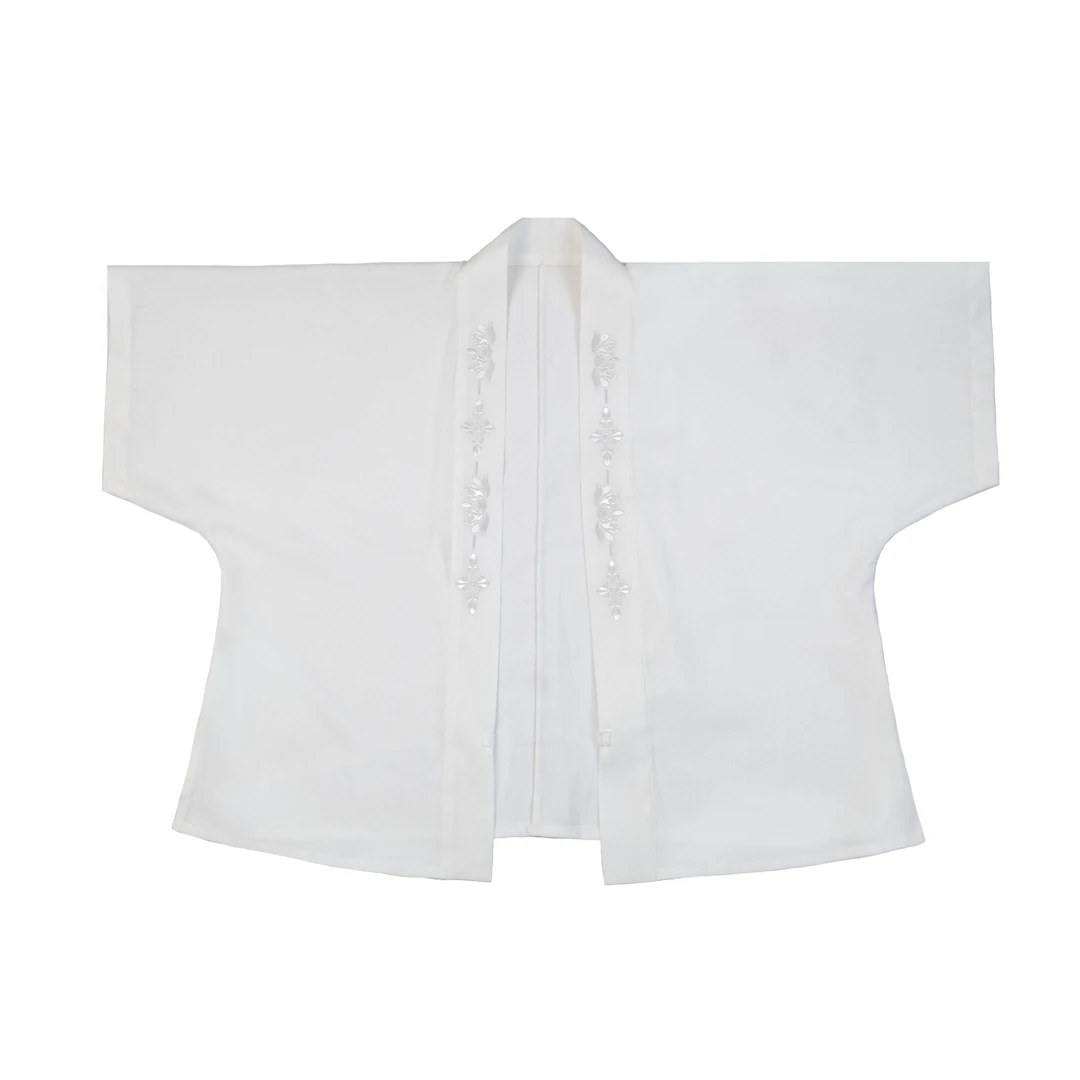 【对襟半袖】现货百褶汉服竖领衫马面裙上衣新中式显瘦气质