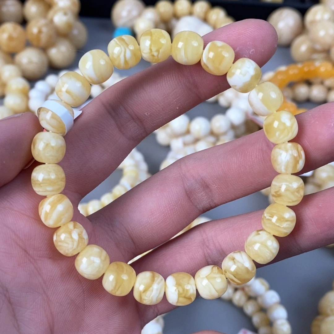 琥珀未镶嵌珠宝奇石9mm 10.6g