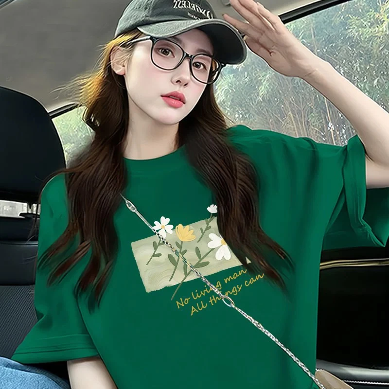 【6-3】2025纯棉男女同款纯棉T恤短袖t恤男女夏季ins潮牌潮