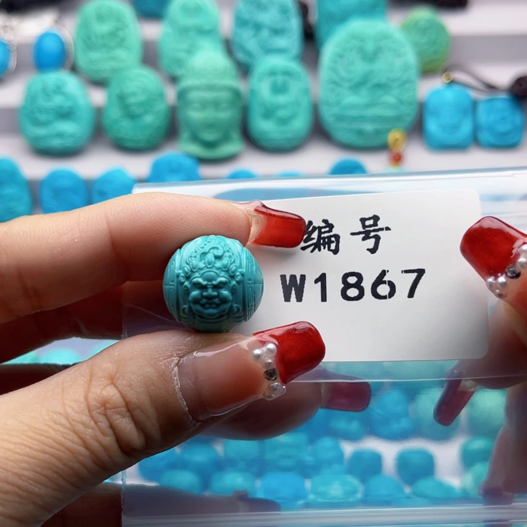 绿松石雕刻未镶嵌家**宝