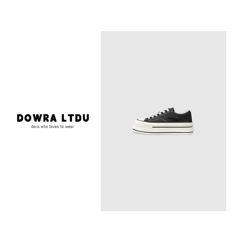 朵拉2025年春季新款撞色ins百搭休闲帆布鞋女潮流26-57701